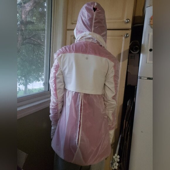 Lululemon Windbreaker Womens Pink and White Ja ket Size 6 - Picture 7 of 13